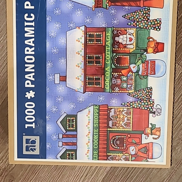 Like New 1000p Panoramic Holiday Puzzle - Picture 4 of 4